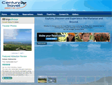 Tablet Screenshot of centurytravelagency.com